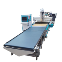 Máquina enrutadora CNC AR1530 de producción de muebles con mesa de descarga de carga automática y software de anidación