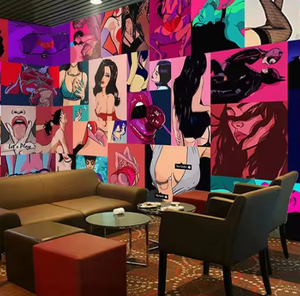 KTV <span class=keywords><strong>tema</strong></span> Hotel camera sesso carta da parati coppia camera Hotel decorazione 3d parete arte Sexy Bikini carta da parati - Product Image 1