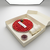 Boîte cadeau de luxe personnalisée avec logo pour gâteaux, emballage en papier avec couvercle, boîtes en papier personnalisées pour aliments