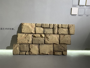 Hiện đại 3D đá Panel tường PU Đá Nhân Tạo nhựa đá tấm Tường Nhà cung cấp Trung Quốc cho phòng ngủ khách sạn bàn ăn Top trang trí nội thất - Product Image 2