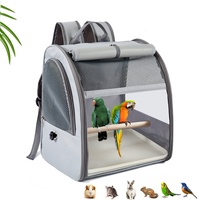 Sac à dos pliable en tissu Oxford pour oiseaux, sac de transport portable pour perroquets, grande capacité, maille respirante, sac de transport pour animaux de compagnie