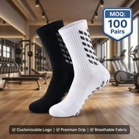 Chaussettes de sport antidérapantes pour le football, chaussettes de compression athlétiques antidérapantes pour hommes et femmes, yoga, basketball, automne