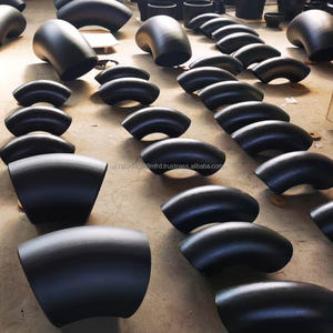 ข้อต่อเหล็กคาร์บอน MTC 8 นิ้ว A234 แบบเชื่อมชน ข้อต่อโค้ง LR ไร้รอยต่อ 2 ข้อต่อเหล็กคาร์บอน 90 องศา  ทาสี ป้องกันการกัดกร่อน - Product Image 2