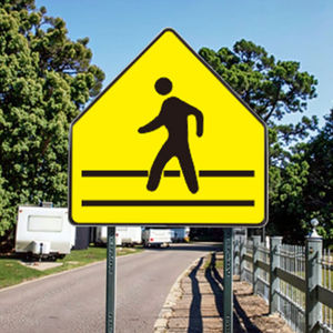 منتجات السلامة على الطرق العاكسة بلوح من الألومنيوم مع توخي الحذر والتحذير لافتات تحذير السلامة على الطرق - Product Image 6