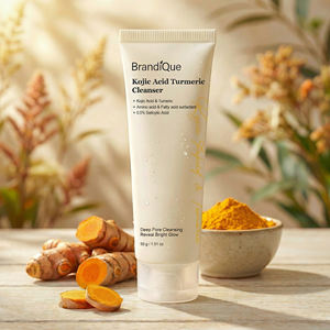 Nettoyant Visage à l'<span class=keywords><strong>Acide</strong></span> Kojique Biologique, au Curcuma et à l'<span class=keywords><strong>Acide</strong></span> <span class=keywords><strong>Salicylique</strong></span>, Soin de la Peau, Nettoyage en Profondeur - Product Image 1