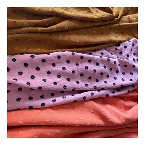 सादा रंगे बुना Burnout के कट डॉट Dobby <span class=keywords><strong>Jacquard</strong></span> CEY <span class=keywords><strong>Uragiri</strong></span> 100% पॉलिएस्टर CEY क्रेप Airflow के कपड़े - Product Image 3