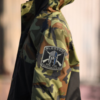 En gros, Patchs tactiques personnalisés en velcro, motif logo bouclier et crâne, brodés, pour veste, avec transfert de broderie extérieur