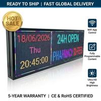 Tam Renkli İç ve Dış Mekan Dijital Kayan Yazılı Şerit Ekran Paneli Led Modülü Mini Programlanabilir Kayan Mesajlı Led Tabela IP65