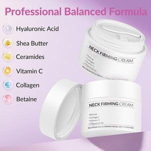 Crème raffermissante pour le cou au collagène végétalien à double effet <span class=keywords><strong>nuit</strong></span>, sans huile, soin liftant pour le teint et la réparation de la peau, usage quotidien - Product Image 1