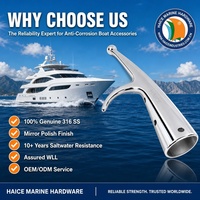 Crochet d'amarrage simple à dégagement rapide en acier inoxydable 316 pour usage marin, 28 mm, incassable, accessoires de remplacement pour yachts, OEM