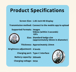 Insignia Digital Inteligente Electrónica Recargable de 500 mAh con Pantalla HD, Imagen, Video, <span class=keywords><strong>GIF</strong></span>, Conexión a Aplicación para Aficionados al Fútbol - Product Image 6