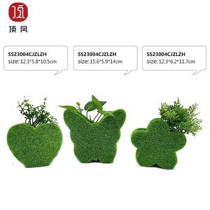 <span class=keywords><strong>Vase</strong></span> sphérique en mousse floquée, design mural simple personnalisé, pour ornement de jardin extérieur - Product Image 6