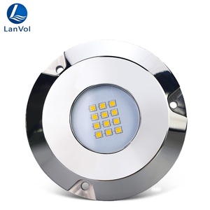 LanWo Luces LED de Alta Potencia para Barcos de 60W/120W/300W, IP68 Impermeables, de <span class=keywords><strong>Acero</strong></span> Inoxidable, para Piscinas y Estanques, Luz Subacuática RGBW, CRI90 - Product Image 2