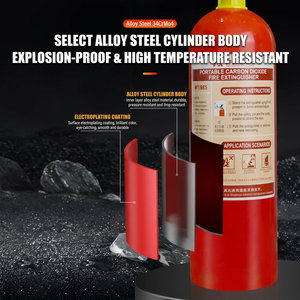 Extincteur portable à dioxyde de carbone haute performance, équipement de lutte contre l'<span class=keywords><strong>incendie</strong></span> au CO2, protection industrielle, prix usine - Product Image 5