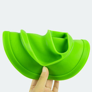 De alta calidad de comida de bebé de silicona Smiley patrón forma de silicona bebé placa - Product Image 6