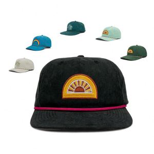 Gorras de Béisbol Unisex Ajustables de 5 Paneles con Diseño de Lazos Bordados Personalizados de Alta Calidad - Tela de Poliéster, Estilo Formal, Deportivo, Hip Hop - Product Image 1