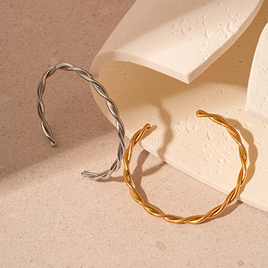 Braccialetto di moda minimalista in acciaio inossidabile <span class=keywords><strong>con</strong></span> braccialetto intrecciato intrecciato impermeabile <span class=keywords><strong>con</strong></span> bracciale intrecciato - Product Image 2
