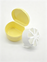 YAYU Étui portable multicolore pour prothèses dentaires avec filet filtrant pour blanchiment, boîte pour appareils dentaires invisibles, idéal pour les voyages et les soins bucco-dentaires quotidiens