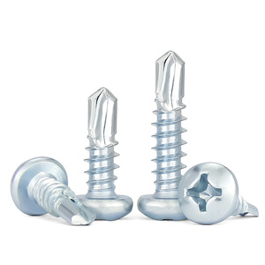 Tornillos autorroscantes Jin Chao, de acero al carbono cincado, rosca derecha, para chapa metálica y paneles corrugados - Product Image 2