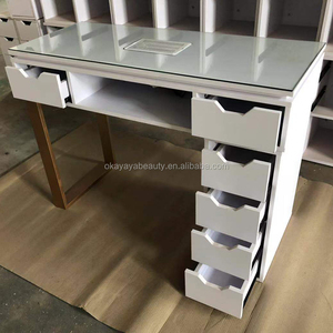 Nails salon equipment <span class=keywords><strong>mesa</strong></span> <span class=keywords><strong>de</strong></span> técnico <span class=keywords><strong>de</strong></span> <span class=keywords><strong>uñas</strong></span> mesas <span class=keywords><strong>de</strong></span> manicura con tapa <span class=keywords><strong>de</strong></span> cristal - Product Image 3