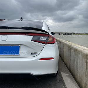 สปอยเลอร์หลังทรง MAX สำหรับ Civic Hatchback รุ่นที่ 11 ลายคาร์บอนไฟเบอร์เงา อุปกรณ์ตกแต่งสไตล์สปอร์ต - Product Image 3