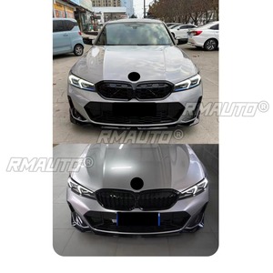 Diffuseur de pare-chocs avant noir brillant pour BMW Série 3 G20 G28 fin 2023+ - Accessoire de modification automobile - Product Image 5