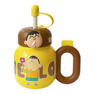 Taza Aislada Crayon Shinchan de 500 ml con Pajita y Asa para Uso en Oficina, Nuevo Estilo Verano 2025 - Product Image 5