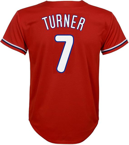 Heren Philadelphia honkbalshirts # 7 Trea Turner witte jersey met krijtstreepjes - Product Image 6