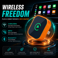 Mini dongle Carplay sans fil, Android Auto, connexion rapide et stable, boîte multimédia, module de mise à niveau double système