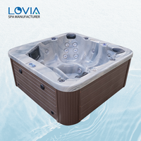Vente en gros de bain à remous extérieur élégant et tendance, le meilleur bain à remous de massage Balboa Spa pour 6 personnes avec hydromassage