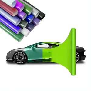 Serie metálica holográfica 1,52x18m película de protección de coche negro PVC Auto vinilo envoltura pegatina Cool Body Wrap diseño