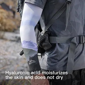 GOLOVEJOY HB35 Protection solaire Compression de refroidissement Manchons de bras de sport Pêche Cyclisme Impression par sublimation Manchons de bras