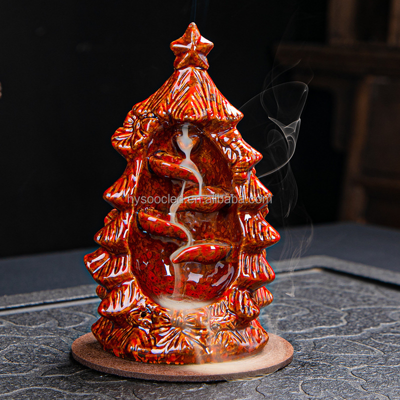 Red-Christmas incense burner