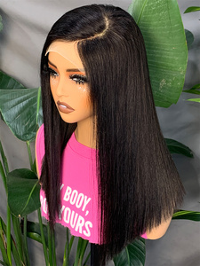 FH 5x5 Lace Front Straight Raw <b>Human</b> Hair Bob <b>Wigs</b> 8-20inch Glueless <b>Human</b> Hair <b>Wig</b> - Product Image 5