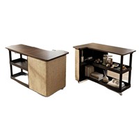 Arbre à chat étroit de luxe en bois et sisal avec hauteur réglable, montage facile, protection anti-griffures, armoire de rangement et roulettes, en carton
