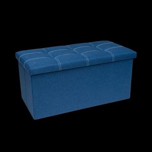 Modern <b>Stool</b> Living Room <b>Storage</b> Box Fabric Stainless Steel Bamboo High Quality <b>Stools</b> - Product Image 1
