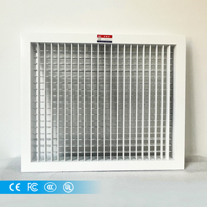 Sistema HVAC, fuelle de <span class=keywords><strong>aluminio</strong></span>, difusor cuadrado, <span class=keywords><strong>aire</strong></span> <span class=keywords><strong>acondicionado</strong></span>, doble persiana, cubierta de ventilación de <span class=keywords><strong>aire</strong></span> ajustable - Product Image 1