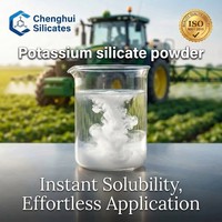 Bubuk Silikat Kalium Putih Pertanian K2O 30% SIO2 55% Pupuk Silikon Larut untuk Pertumbuhan Tanaman dengan Modulus 2.8