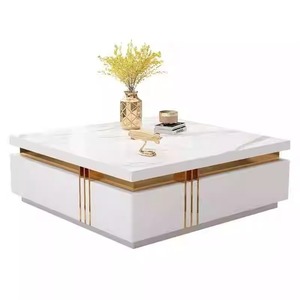 Nouvelle Table Basse Console Rectangulaire en Bois Moderne, Table à Thé Minimaliste de Luxe Léger, Table d'Appoint d'Angle, Petite Table Domestique - Product Image 1
