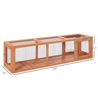Grand tunnel de protection contre les intempéries pour animaux de compagnie en bois personnalisé avec design extensible pour chat