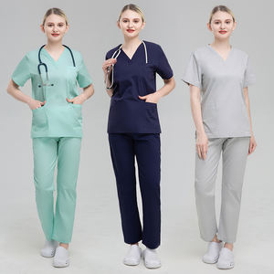 Uniformes de médicos de hospital multicolor, ropa de trabajo de clínica Dental, trajes de trabajo de enfermera de manga corta, conjunto de salón de belleza, uniforme médico - Product Image 1