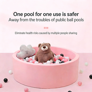 Piscina di Palline per Bambine, Vendita all'Ingrosso, Area Giochi Morbida Rosa per Camerette - Product Image 6