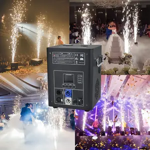 Machine à effets spéciaux 600W 6 mètres de hauteur avec télécommande Machine à étincelles froides pour les fêtes de mariage DJ Disco