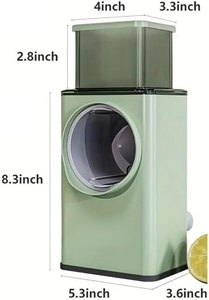 Kitchen Tools & Gadgets <b>Vegetable</b> Cutter Potato Cutter Utensils 3-1 Multifunctional Steel <b>Chopper</b> Shredder Manual Roller Grater - Product Image 2