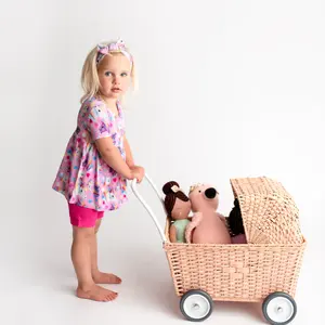 Online-Shopping niedlichen Druck Druckknopf elegante Mädchen Baby kleidung Schläfer