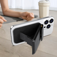 Portefeuille de téléphone portable magnétique avec pochette rabattable pour cartes, support magnétique de luxe en similicuir