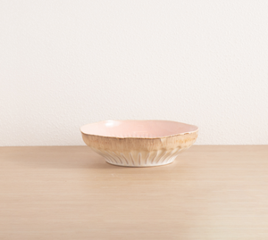 Wholesale Custom Vintage Pink Reactive Glaze <b>Dinner</b> <b>Set</b>, Embossed Stoneware Plates Bowls, Free Design & Logo Available - Product Image 5