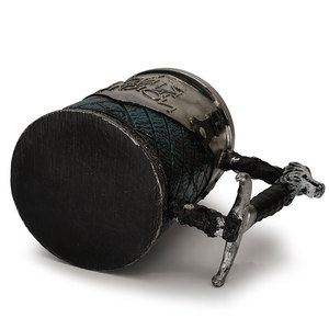 Vaso de Acero Inoxidable con Diseño Creativo de <span class=keywords><strong>Rey</strong></span> Lobo en 3D, Estilo Gótico Punk Inusual, para Fiestas de Vino, Vasos para Beber, Tazas <span class=keywords><strong>Rey</strong></span> del Norte - Product Image 5