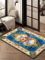 Tapis décoratif de style européen pour la maison Luxe lourd pour l'entrée Styles français américains de grande surface pour le salon
