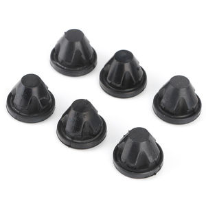 Volkswagen Hood <b>Buffer</b> <b>Pads</b> 03G103184C 6 Piece Set Black Rubber Engine Hood Gaskets - Product Image 3